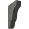 Ekena Millwork 1 3/4"W x 5 1/4"D x 7 1/2"H Plymouth Wood Vintage Decor Bracket, Black BKTWD02X05X08PLBL - alternate 1